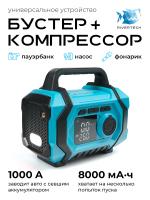 Пусковое устройство для автомобиля 8000 мАч 4000А 4-в-1 RIVERTECH